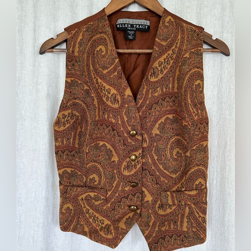 Ellen Tracy wool vest. Size petite 0.
